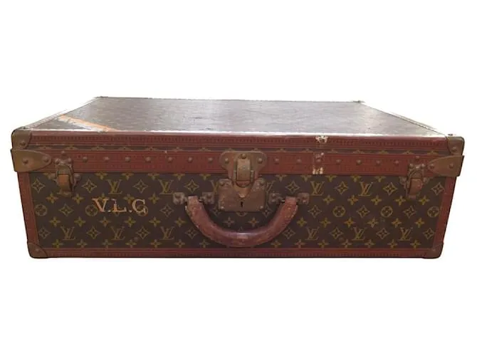 VALIGIA VINTAGE LOUIS VUITTON ALZER 70 CM MONOGRAMMA M21226 Marrone