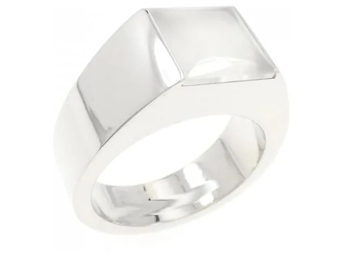 Anello Cartier Tank in oro bianco 18K con pietra di luna