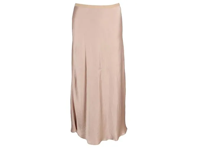 Gonna Maxi Segnale in Satin Rosa di Max Mara Leisure
