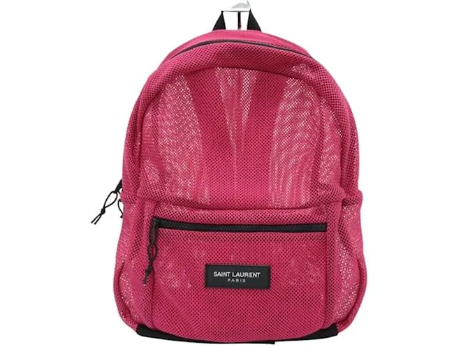 Zaino in rete SAINT LAURENT in rosa