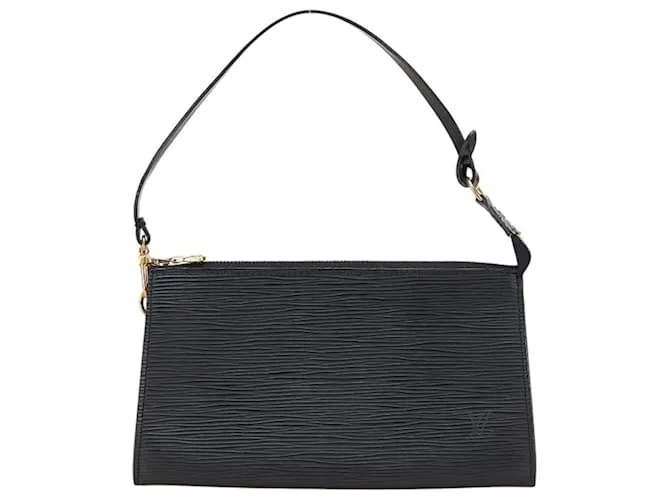 Borsa a mano Epi Pochette Accessory Louis Vuitton Nero