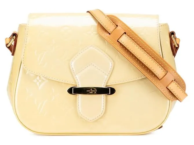 Borsa a Spalla Bellflower PM in Monogram Vernis Louis Vuitton Giallo Monogramma