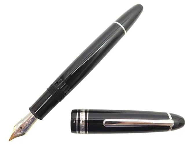PENNA A INCHIOSTRO MONTBLANC MEISTERSTUCK LEGRAND PLATINO MB132444 Nero
