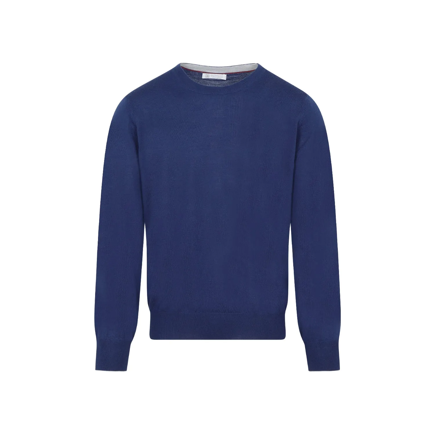 Blue Indigo Wool And Cashmere Crewneck Sweater