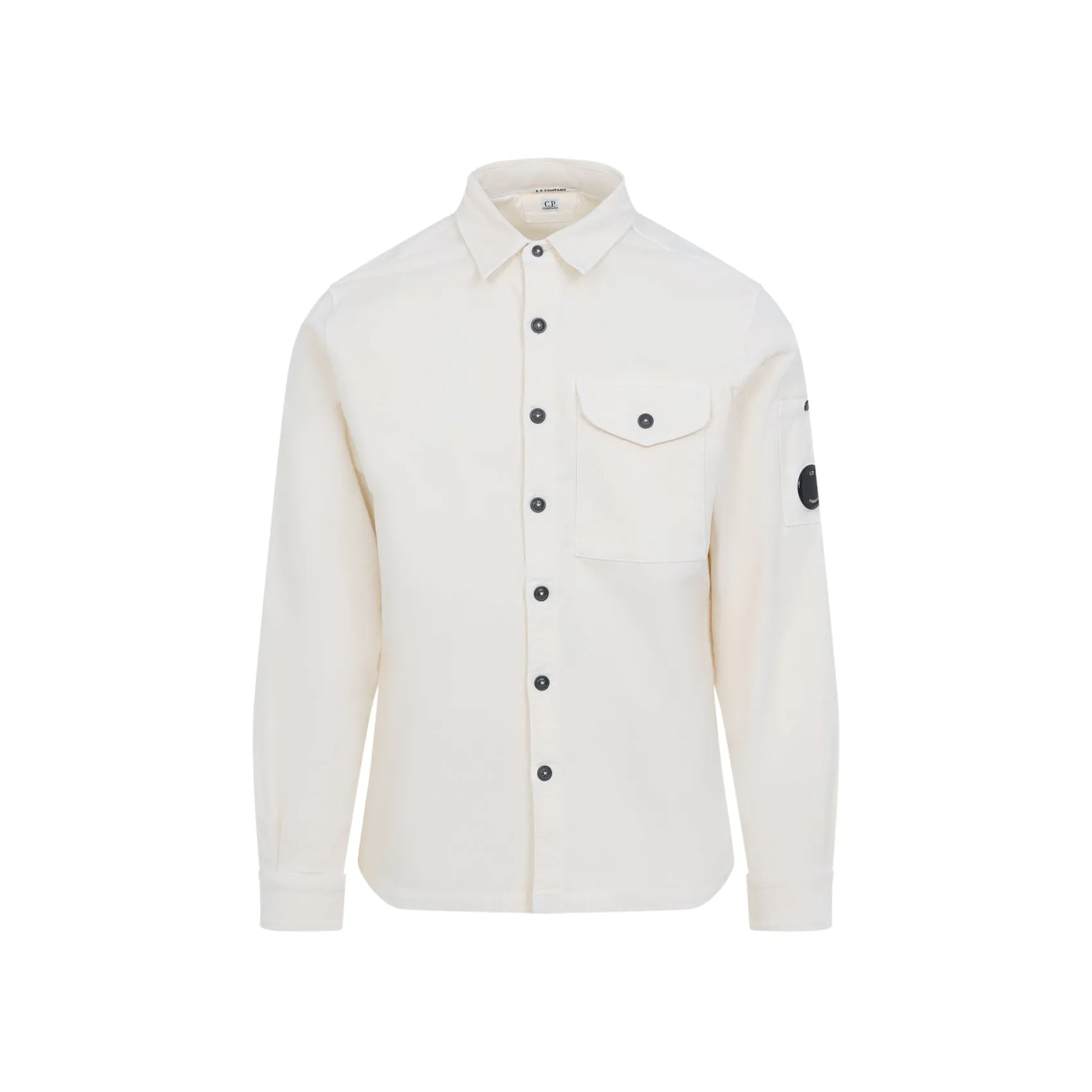 Light Beige Ls Corduroy Cotton Shirt