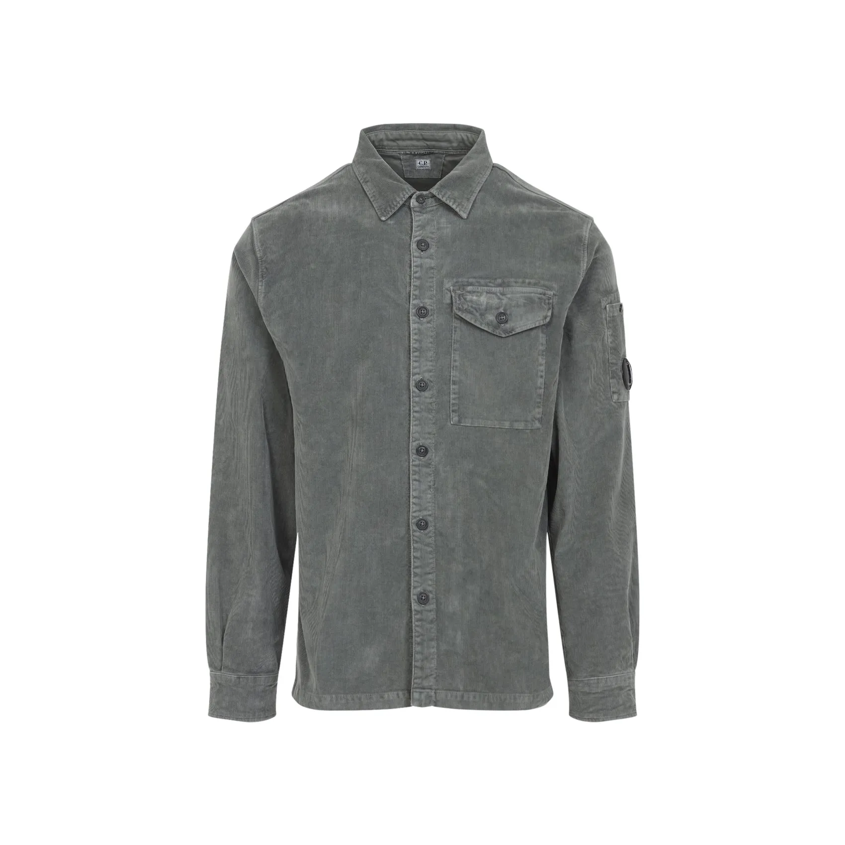 Grey Ls Corduroy Cotton Shirt