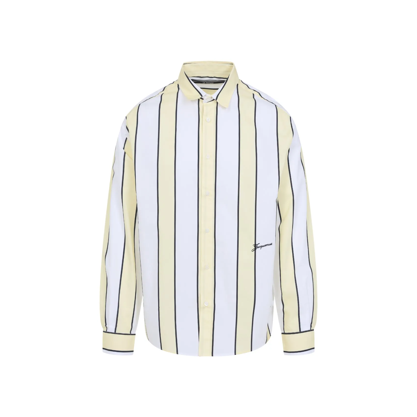 Yellow And Light Blue Simon Cotton Shirt