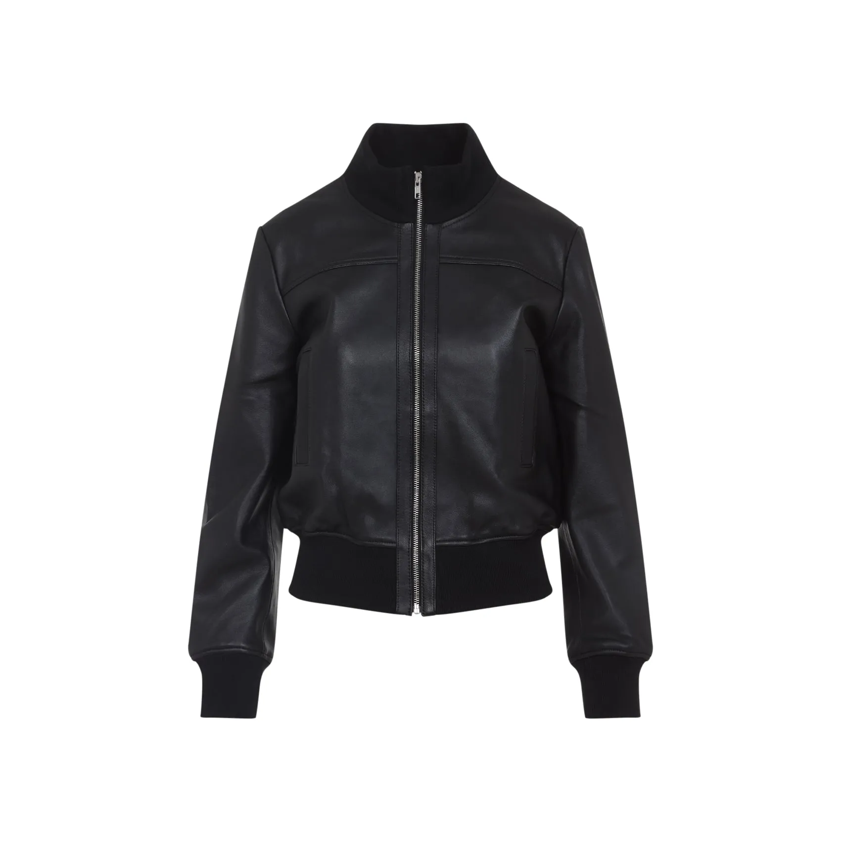 Black Tobias Lamb Leather Jacket