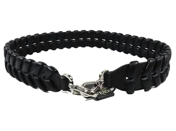 Borsa a catena in pelle Fendi Strap You Nero