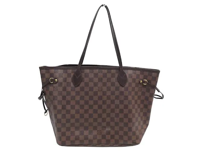 BAG TOTE LOUIS VUITTON NEVERFULL MM N41358 DAMIER EBENE Marrone