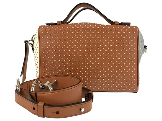 Borsa a Spalla in Pelle Gommino di Tod's Marrone Nero