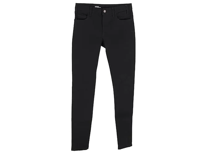 Edge Céline Jeans Slim Celine in denim nero di cotone