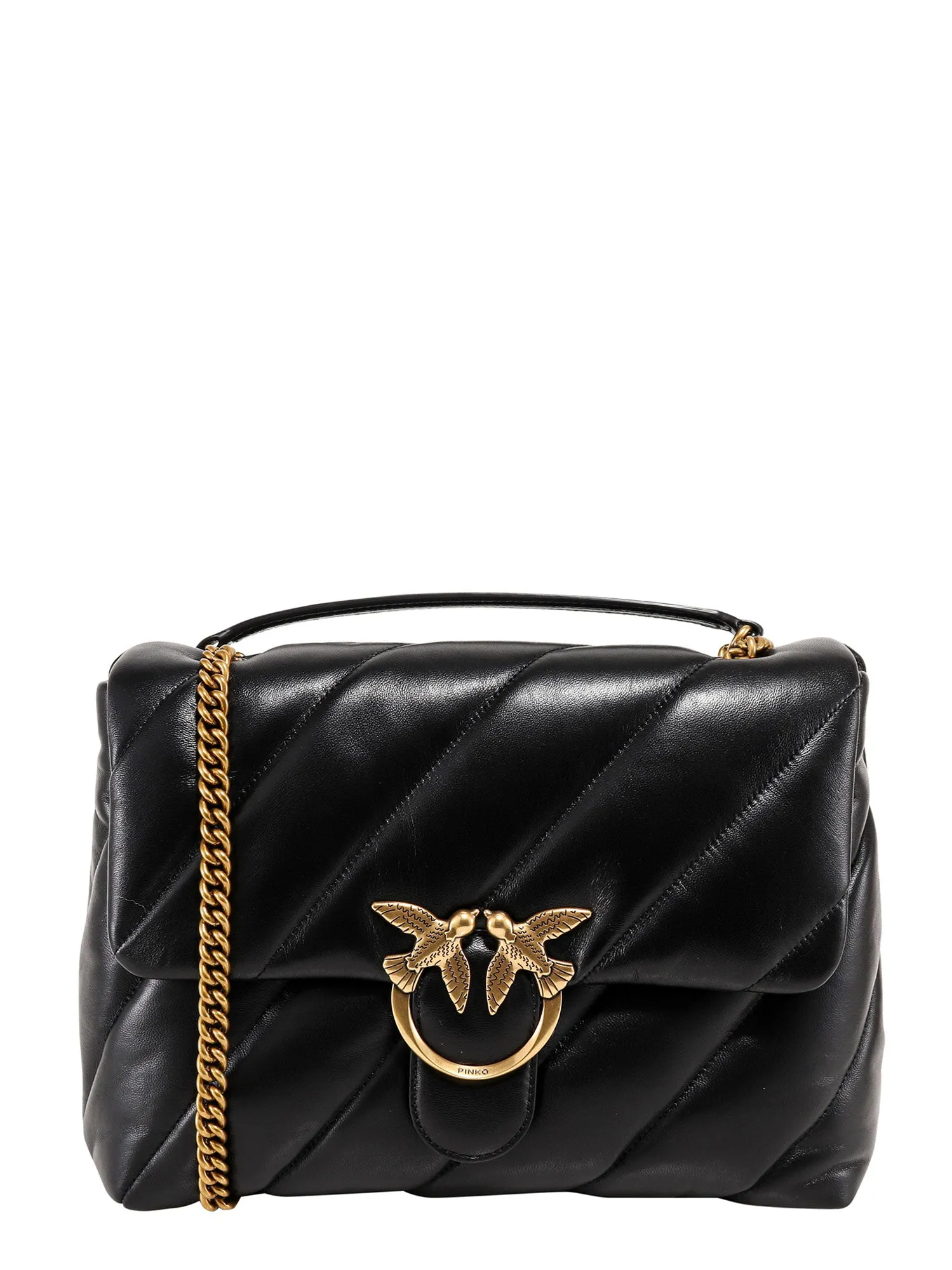 Matelassé Leather Shoulder Bag