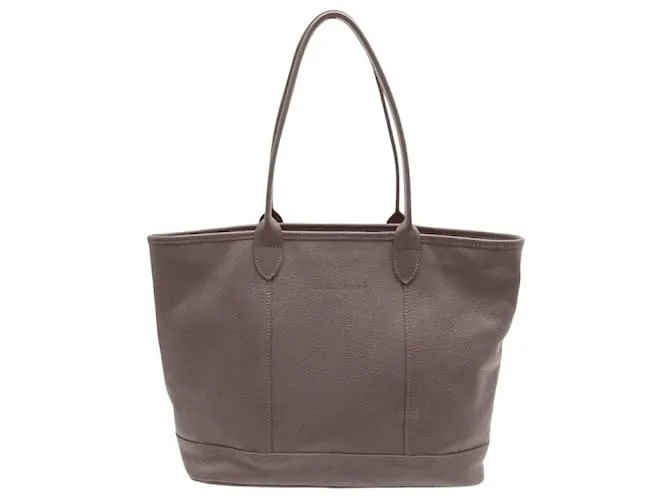 NUOVO BORSO LONGCHAMP LE FOULONNE 1882021342 TOTE IN PELLE GRAINATA Marrone