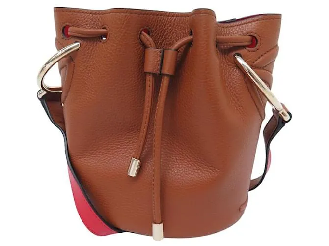 NUOVA BORSA A MANO CHRISTIAN LOUBOUTIN SEAU BY MY SIDE CON TRACOLLA Marrone