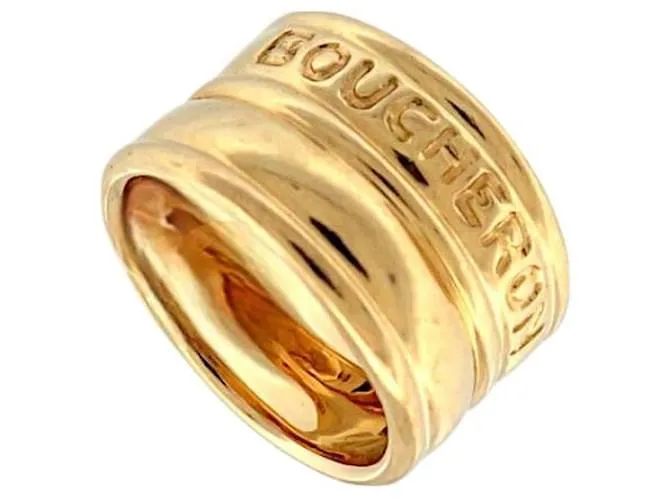 Anello Boucheron jonc taglia 48 in oro giallo 18K 9,5g D'oro