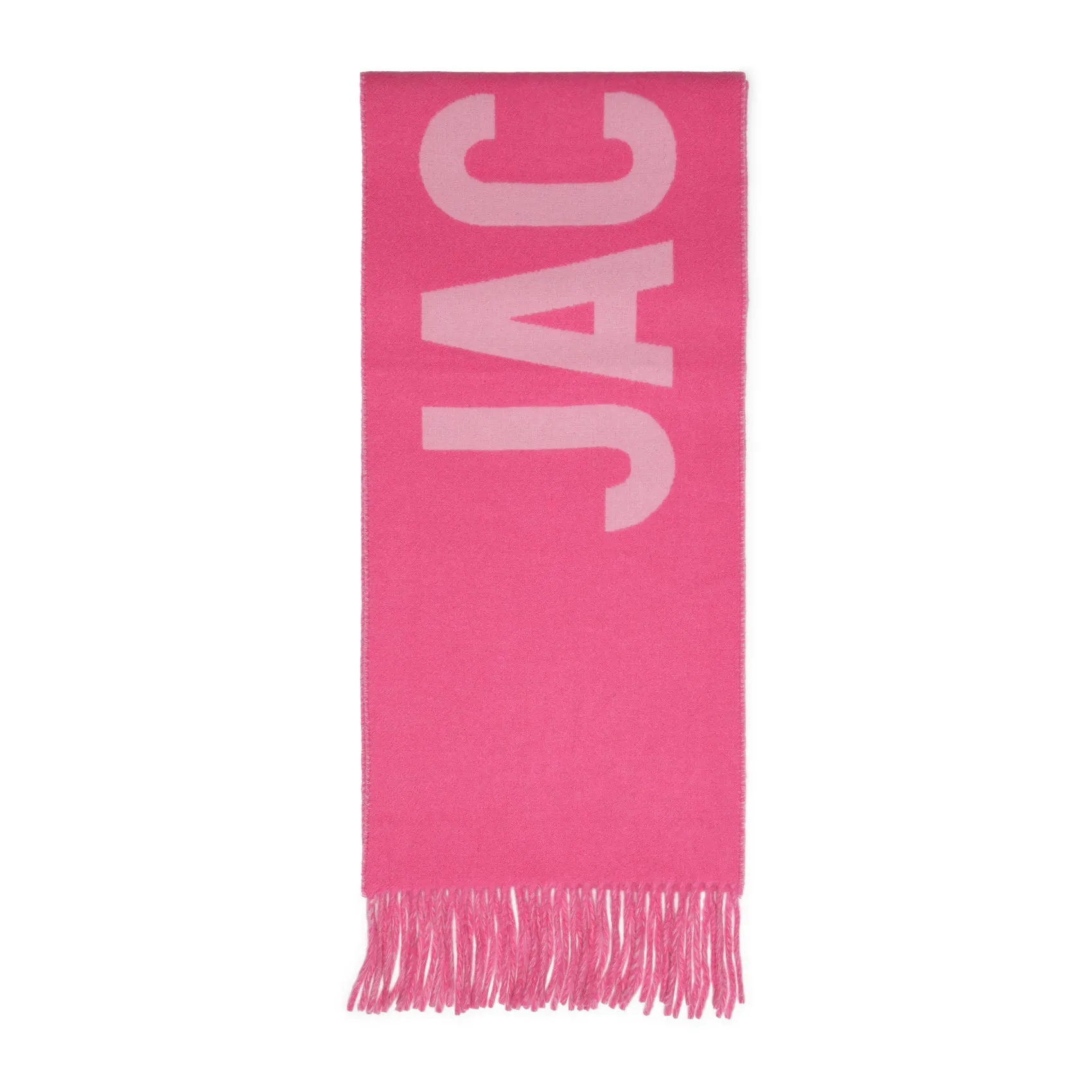 Pink Wool Logoed L`éCharpe Jacquemus