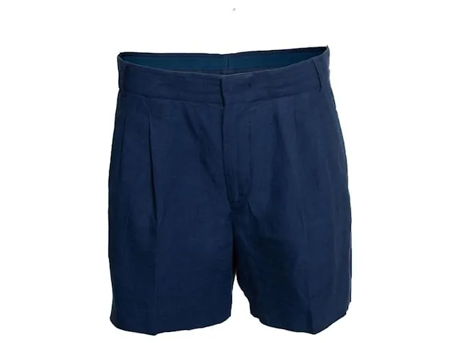 Pantaloni corti in cotone blu Loro Piana