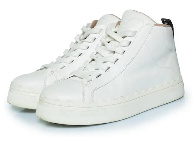 Chloé Sneakers alte Lauren di Chloe in bianco