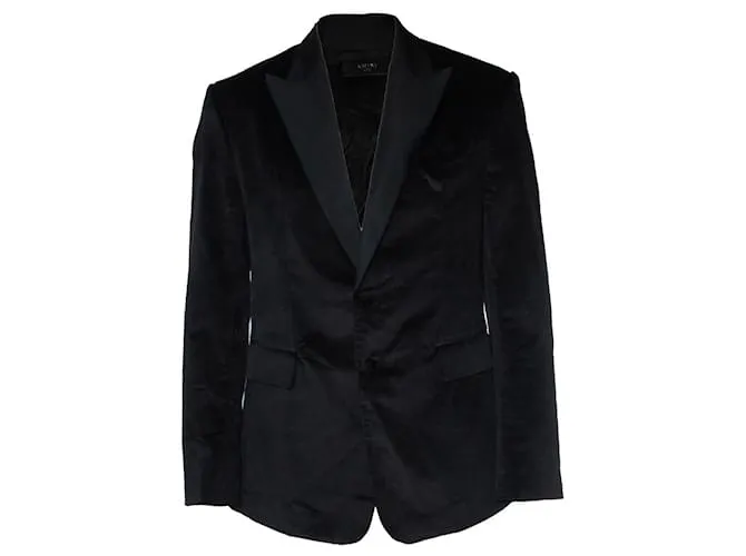 Giacca da smoking in velluto nero Amiri