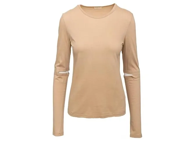 T-shirt con taglio al gomito Helmut Lang Beige