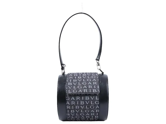 Bulgari Borsa BVLGARI B.Zero 1 in denim e pelle nera x blu navy