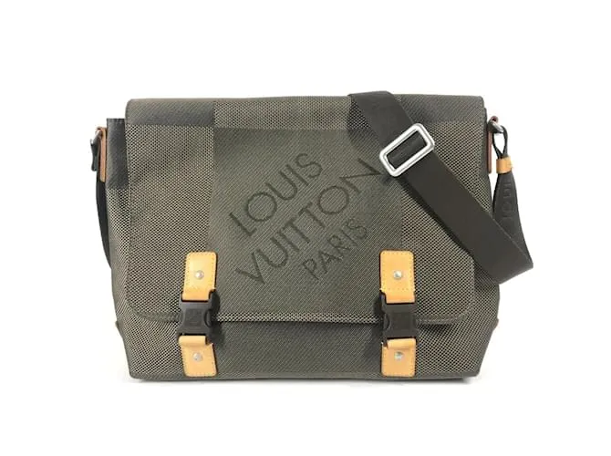 Borsa a flap Damier Geant Roux Louis Vuitton Cachi