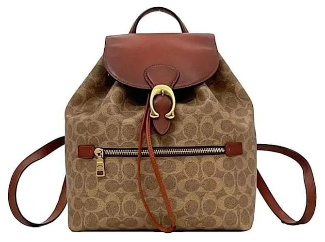 Zaino firmato Coach Beige e Marrone