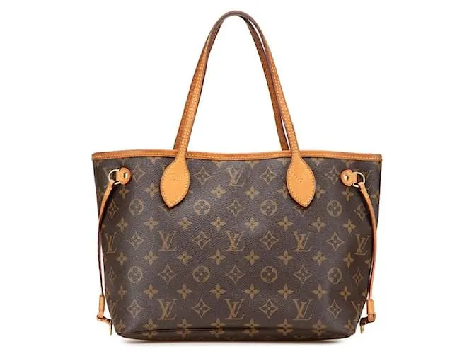 Borsa a mano Monogram Neverfull Louis Vuitton Metallico Bronzo
