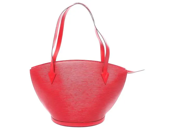 Borsa a spalla in pelle Epi rossa Louis Vuitton Rosso