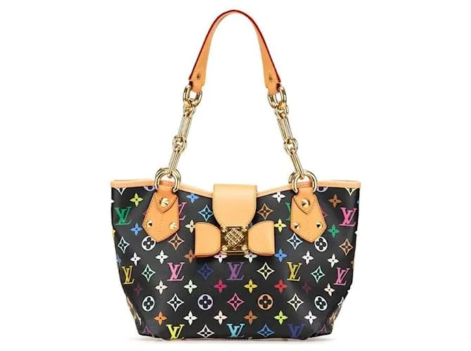 Borsa a Spalla Louis Vuitton Annie MM Monogramma Multicolore Nero