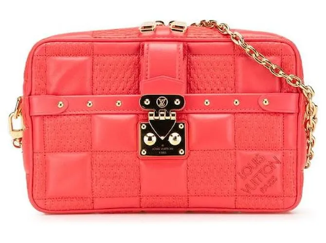 Borsa a Spalla 2 in 1 in Pelle Damier Giant TrocaPM di Louis Vuitton Rosa