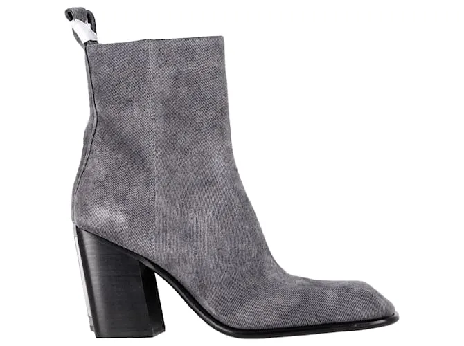 Stivaletti Alexander Wang in suede grigio