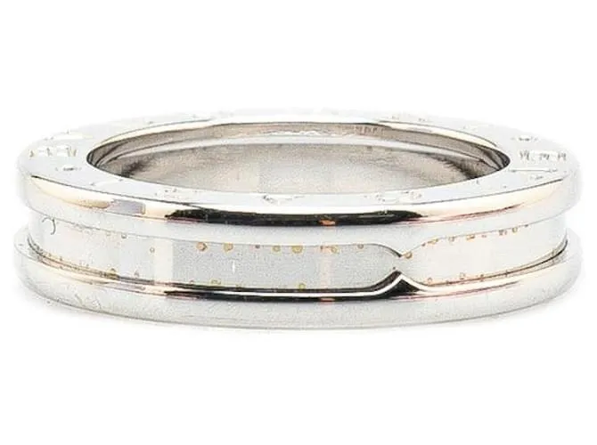 Bulgari Anello Bvlgari B.zero1 in oro bianco Au750 misura 9 Argento Metallico