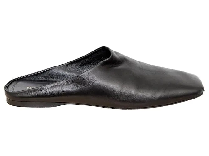 Céline Mule in pelle Celine - anni '10 Nero