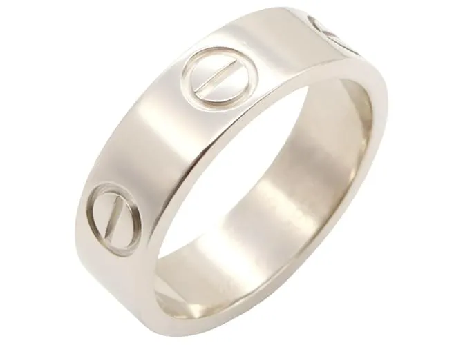 Anello Cartier Love in oro bianco Au750 misura 9 Argento Metallico