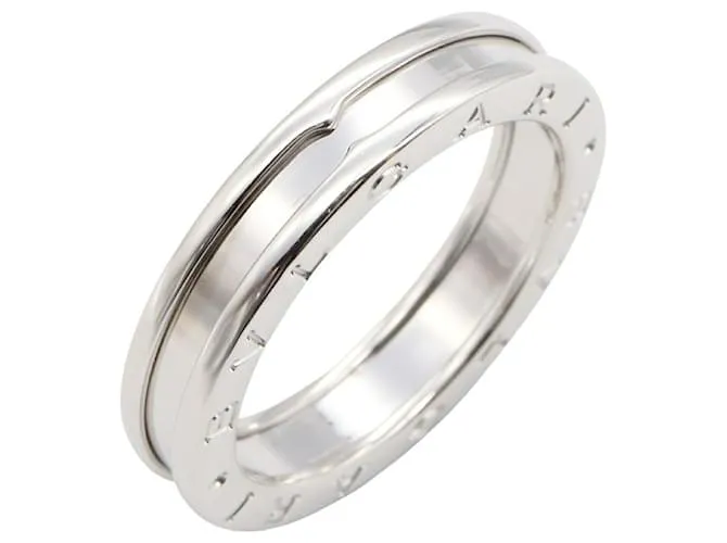 Bulgari Anello Bvlgari B-zero1 Au750 Taglia 21 Argento Metallico