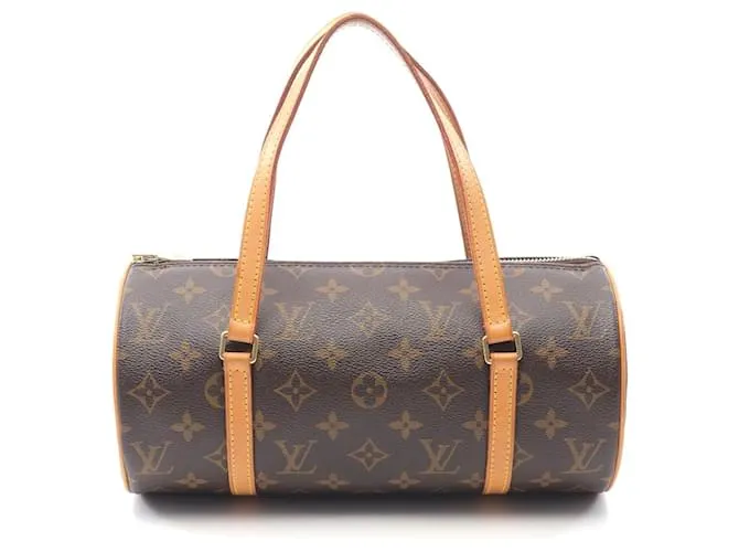 Borsa a mano Monogram Papillon 26 di Louis Vuitton Marrone