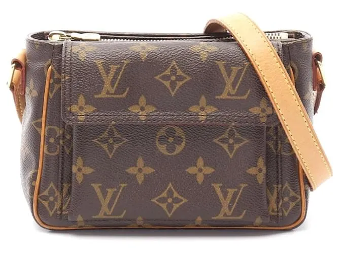 Borsa a Spalla Louis Vuitton Monogram Vivacite PM Marrone