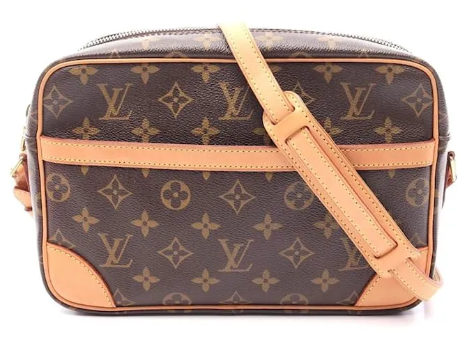 Borsa a Spalla Louis Vuitton Trocadero 27 Monogramma Marrone