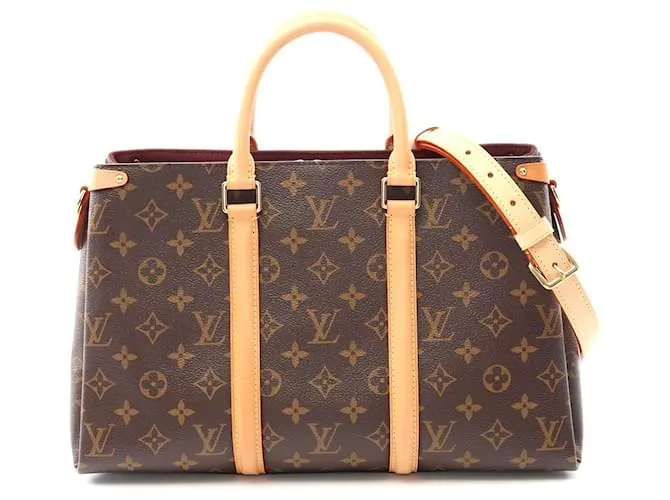 Borsa a mano Monogram Soufflot MM Louis Vuitton Marrone