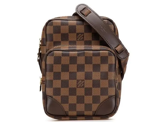 Borsa a Spalla Louis Vuitton Amazon Damier Edizione Limitata Marrone