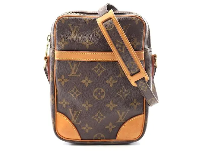 Borsa a Spalla Danube Monogramma Marrone Louis Vuitton