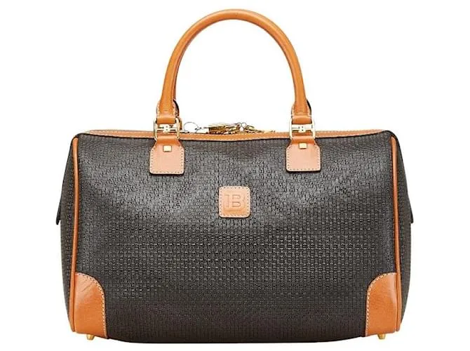 Borsa Boston in pelle Bally Marrone