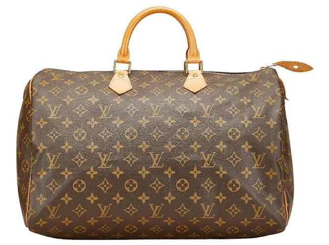 Borsa a mano Monogram Speedy 40 di Louis Vuitton Marrone