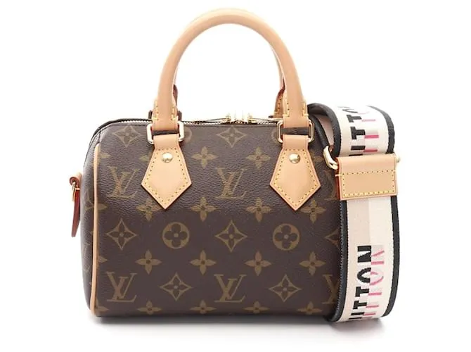 Borsa a mano Monogram Speedy Bandoulière 20 Louis Vuitton Marrone