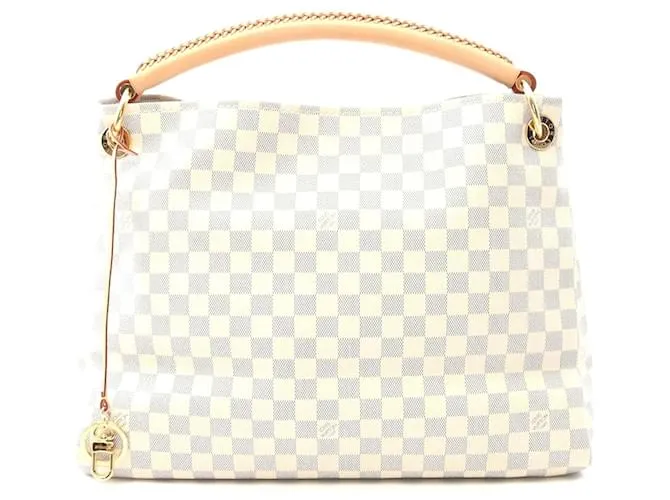 Borsa a Spalla Artsy MM di Louis Vuitton Bianco