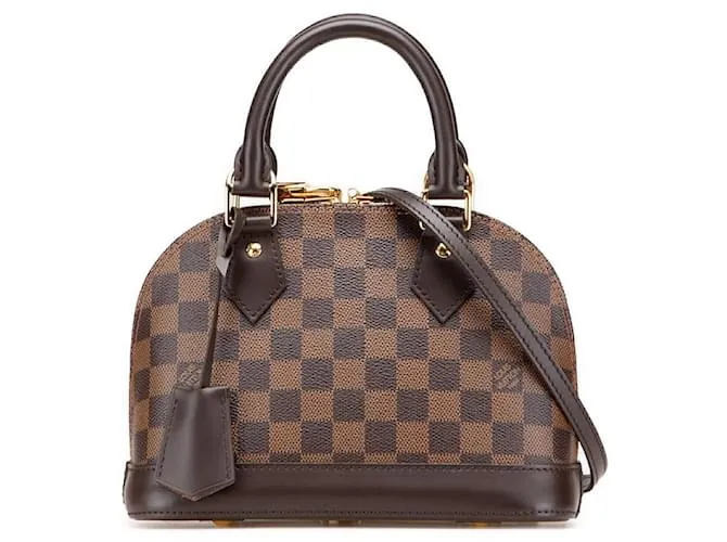 Borsa 2 in 1 Louis Vuitton Alma BB Damier Metallico Bronzo