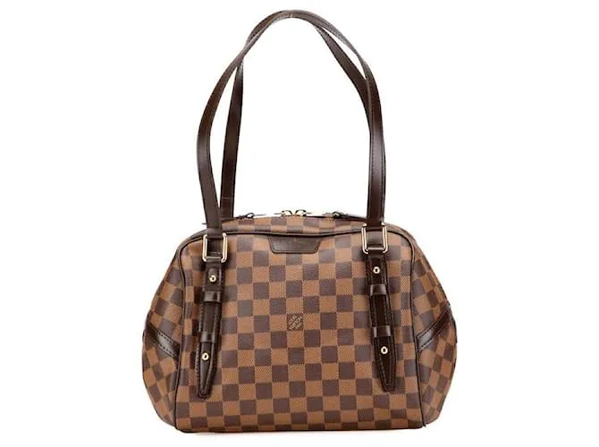 Borsa a Spalla Damier Rivington PM di Louis Vuitton Metallico Bronzo