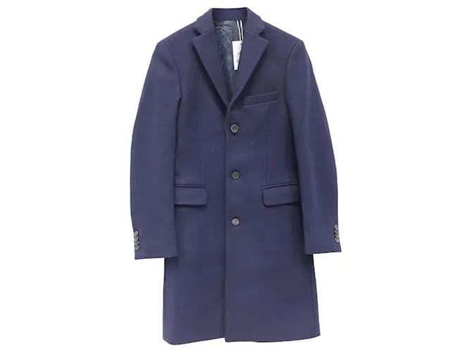 Cappotto Chester Garret di Acne Studios in lana blu navy